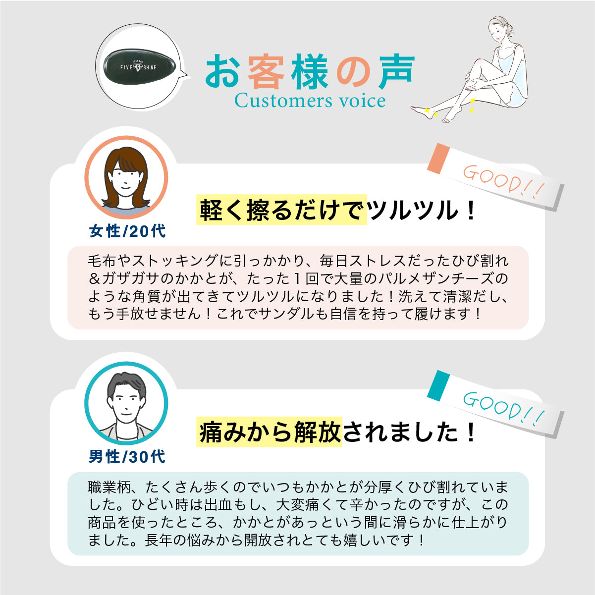 ファイブセカンズシャイン かかと角質削りプロ