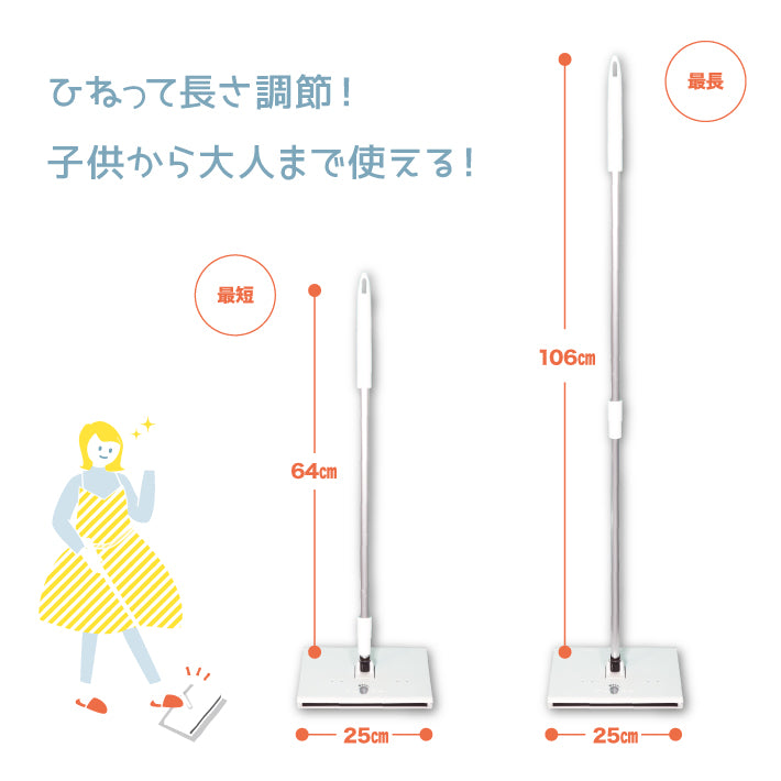 タップモッパー 立体エッジクロス付